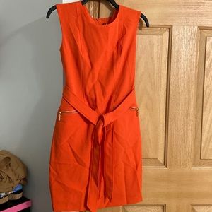 Kasper 2P orange dress